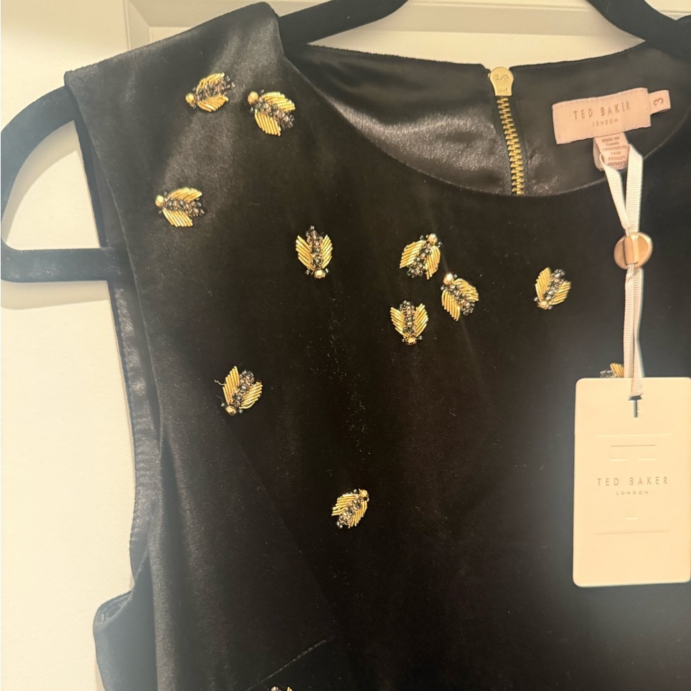 Brand new Ted Baker Queen Bee Ruffle Waist Dress - Picture 5 of 7